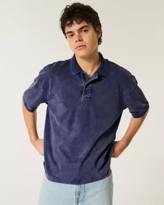 Polo Boxy Crop Washed