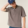 Polo Boxy Crop Washed