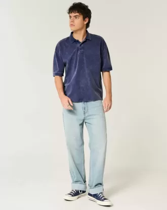 Polo Boxy Crop Washed