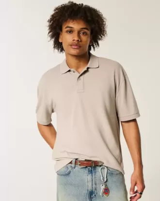 Polo Boxy Crop Washed Polo Boxy Crop Washed