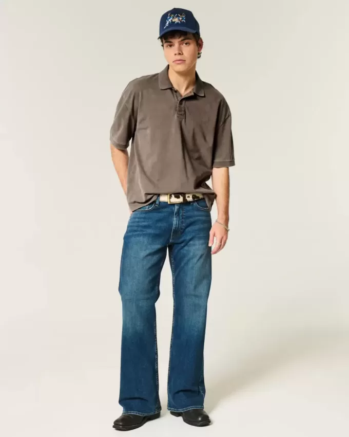 Polo Boxy Crop Washed