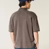 Polo Boxy Crop Washed