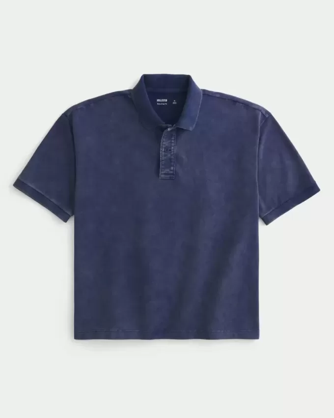 Polo Boxy Crop Washed