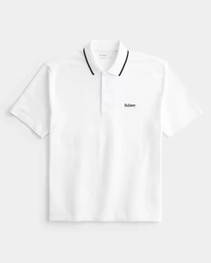 Polo cu logo relaxat