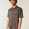 Polo cu logo relaxat