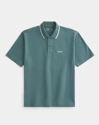 Polo cu logo relaxat