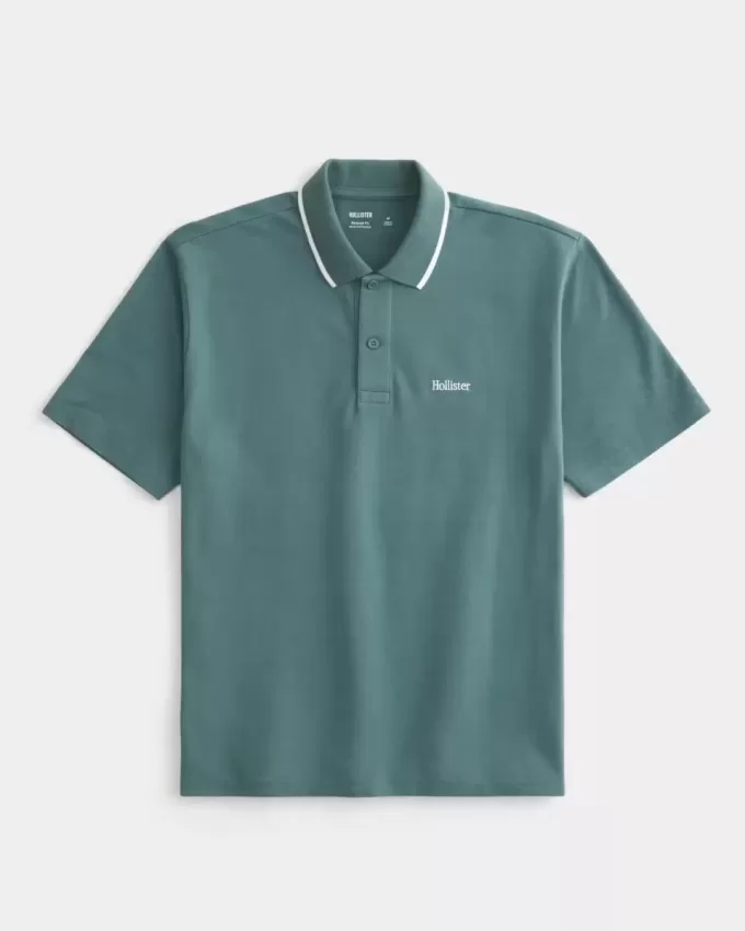 Polo cu logo relaxat