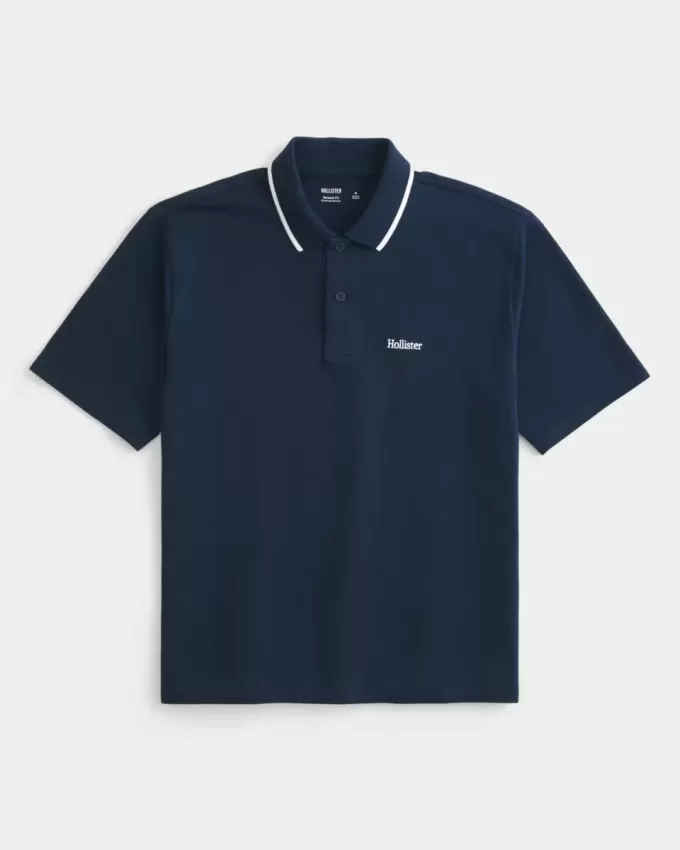 Polo cu logo relaxat