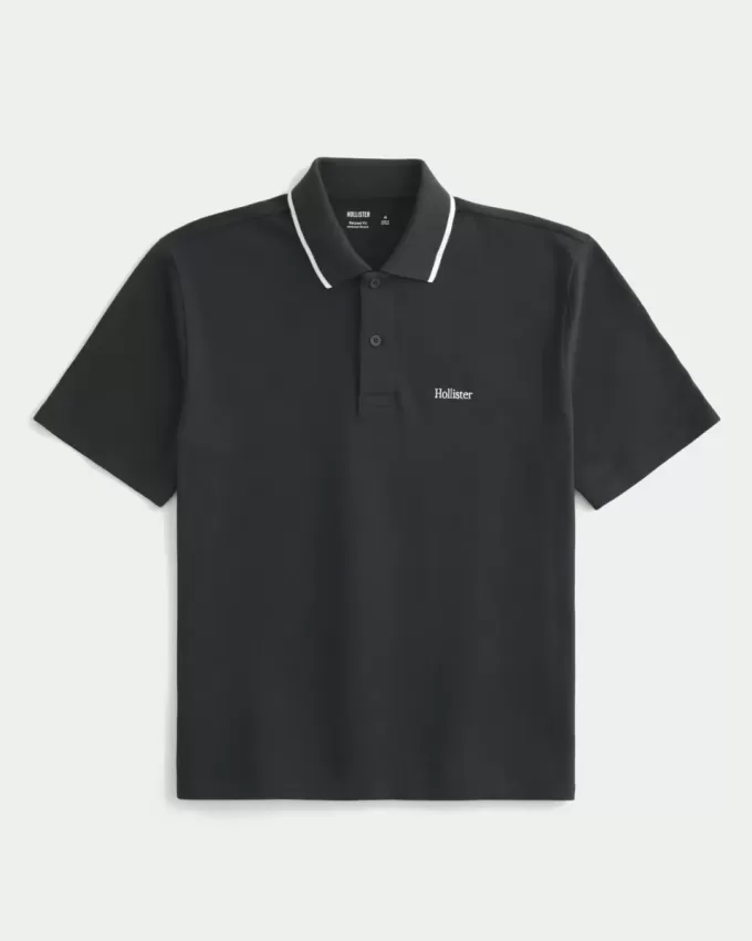Polo cu logo relaxat