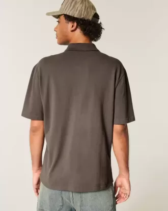 Polo cu logo relaxat