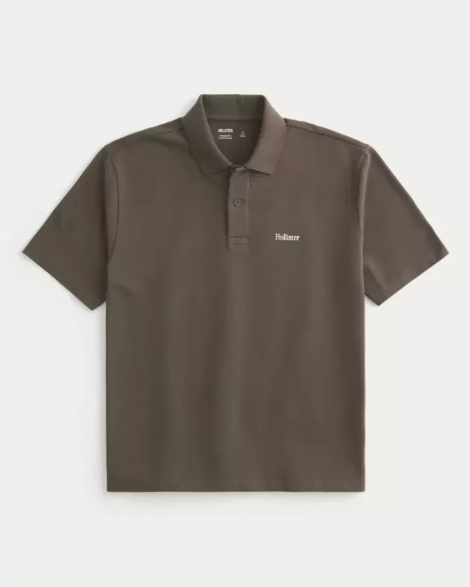 Polo cu logo relaxat