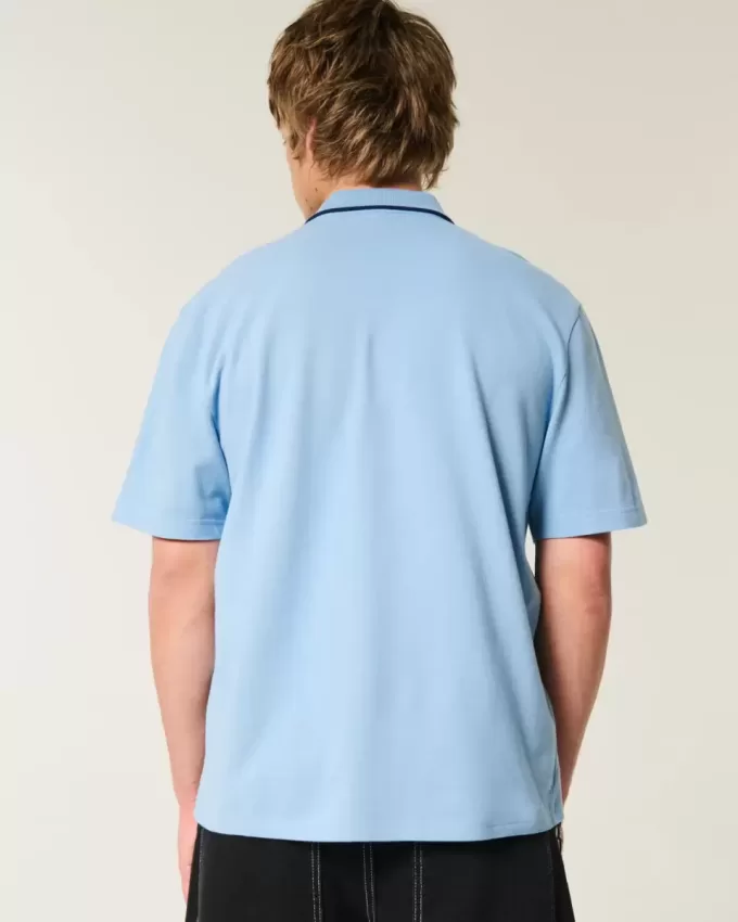 Polo cu logo relaxat