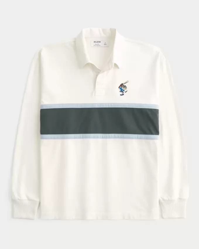 Polo de rugby Boxy Heavyweight Tasmanian Devil Graphic