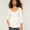 Pulover Babydoll din tricot cablu Pulover Babydoll din tricot cablu
