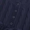 Pulover Babydoll din tricot cablu Pulover Babydoll din tricot cablu