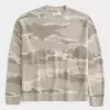 Pulover Boxy Camo Crew Pulover Boxy Camo Crew
