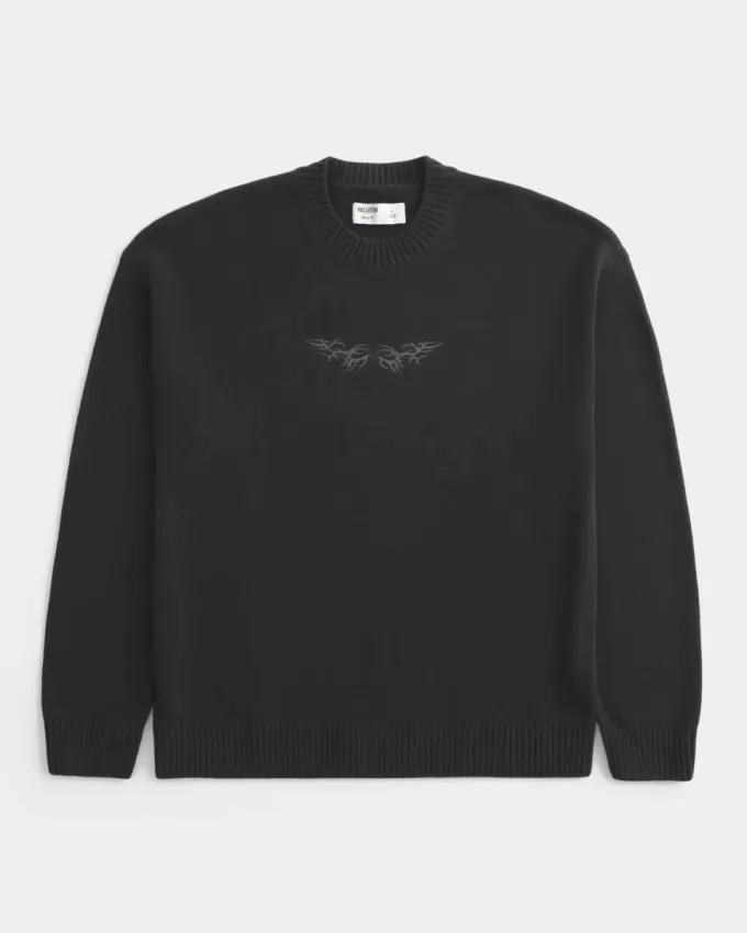 Pulover Boxy Graphic Crew Pulover Boxy Graphic Crew