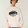 Pulover Boxy Racing Graphic Crew Pulover Boxy Racing Graphic Crew