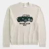 Pulover Boxy Racing Graphic Crew Pulover Boxy Racing Graphic Crew