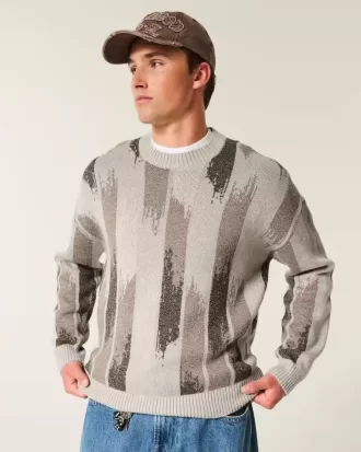 Pulover Crew cu model boxy
