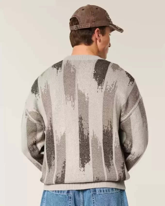 Pulover Crew cu model boxy Pulover Crew cu model boxy