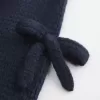 Pulover cu aplicație cu fundă fără umăr Pulover cu aplicație cu fundă fără umăr