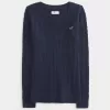 Pulover cu decolteu în V Icon din tricot cablu