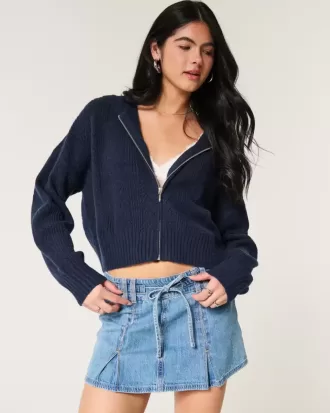 Pulover cu fermoar Hollister Comfy Cloud Pulover cu fermoar Hollister Comfy Cloud