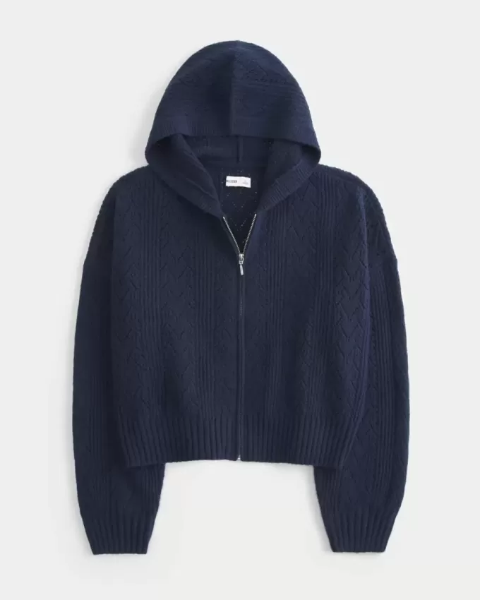 Pulover cu fermoar Hollister Comfy Cloud Pulover cu fermoar Hollister Comfy Cloud