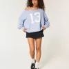 Pulover cu grafic Hollister Comfy Cloud Easy, fără umăr