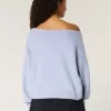 Pulover cu grafic Hollister Comfy Cloud Easy, fără umăr