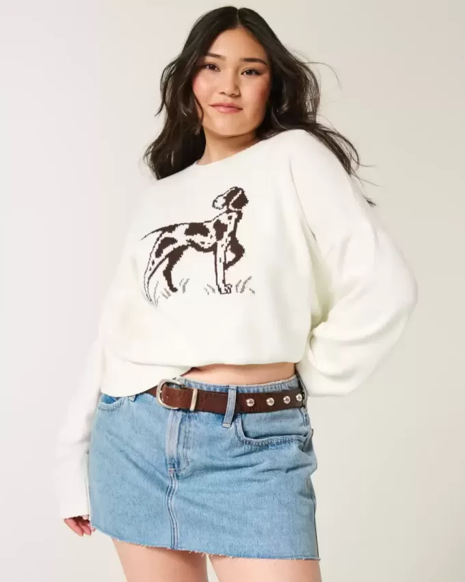 Pulover Easy Dog Graphic Crew Pulover Easy Dog Graphic Crew