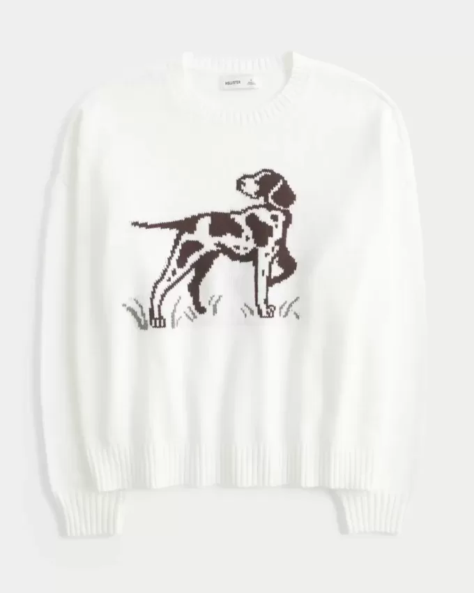 Pulover Easy Dog Graphic Crew Pulover Easy Dog Graphic Crew