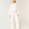 Pulover Gilly Hicks Pantaloni drepti cu talie pliabilă Pulover Gilly Hicks Pantaloni drepti cu talie pliabilă