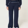 Pulover Gilly Hicks Pantaloni drepti cu talie pliabilă Pulover Gilly Hicks Pantaloni drepti cu talie pliabilă
