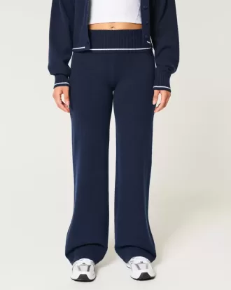Pulover Gilly Hicks Pantaloni drepti cu talie pliabilă