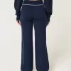 Pulover Gilly Hicks Pantaloni drepti cu talie pliabilă Pulover Gilly Hicks Pantaloni drepti cu talie pliabilă