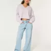 Pulover Hollister Comfy Cloud Boxy cu decolteu crestat