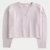 Pulover Hollister Comfy Cloud Boxy cu decolteu crestat