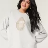 Pulover Hollister Comfy Cloud Bunny Graphic Crew Pulover Hollister Comfy Cloud Bunny Graphic Crew