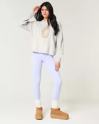 Pulover Hollister Comfy Cloud Bunny Graphic Crew