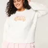 Pulover Hollister Comfy Cloud Croissant Graphic Crew