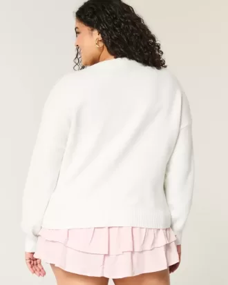 Pulover Hollister Comfy Cloud Croissant Graphic Crew