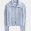 Pulover Hollister Comfy Cloud cu fermoar