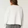 Pulover Hollister Comfy Cloud Graphic cu decolteu crestat