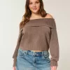 Pulover Hollister Comfy Cloud pliabil, fără umăr Pulover Hollister Comfy Cloud pliabil, fără umăr