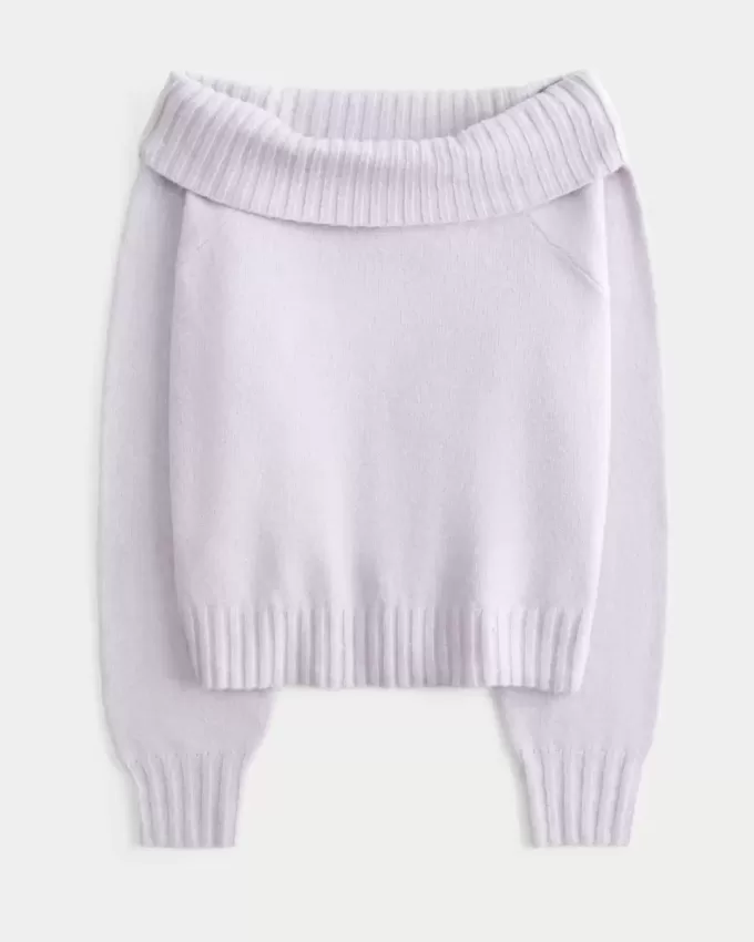 Pulover Hollister Comfy Cloud pliabil, fără umăr Pulover Hollister Comfy Cloud pliabil, fără umăr