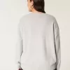 Pulover Hollister Comfy Cloud Puppy Graphic Crew
