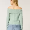 Pulover Hollister Comfy Cloud Stitchy fără umăr Pulover Hollister Comfy Cloud Stitchy fără umăr