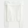 Pulover Hollister Comfy Cloud Stitchy fără umăr Pulover Hollister Comfy Cloud Stitchy fără umăr